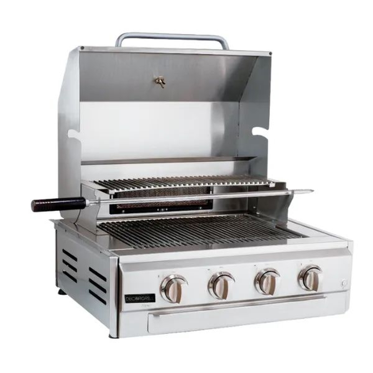 Assador Grill á Gás 3 + 1 Queimadores - Com Tampa Linha Prime Home Pro - Titan - Coifas e Grills