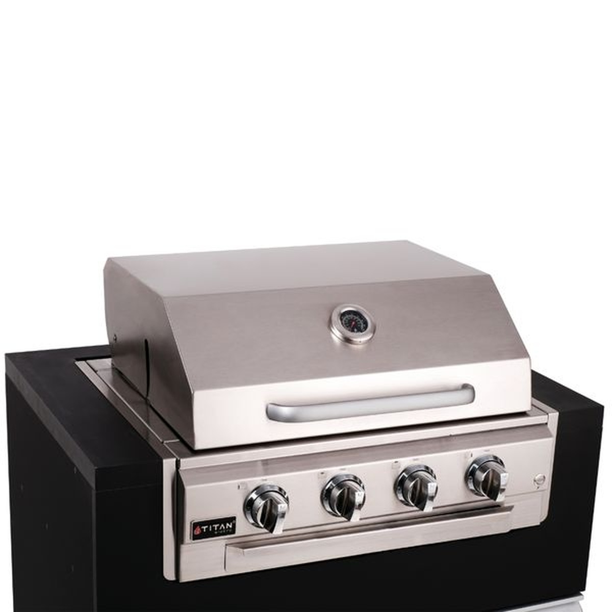 Assador Grill á Gás 3 + 1 Queimadores - Com Tampa Linha Prime Home Pro - Titan - Coifas e Grills