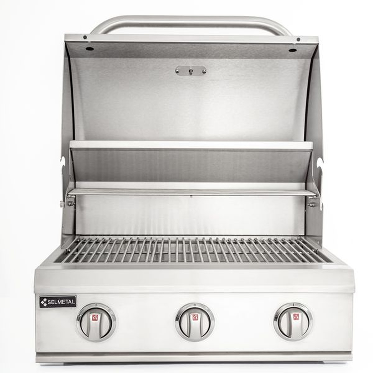 Churrasqueira a Gás Atlanta 4 Queimadores Completa AISI 304 - Polida - Selmetal - Coifas e Grills