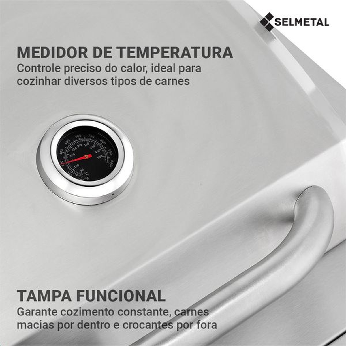 Churrasqueira a Gás Califórnia 2 queimadores AISI 304 - Selmetal - Coifas e Grills