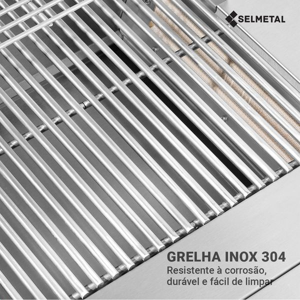 Churrasqueira a Gás Califórnia 2 queimadores AISI 304 - Selmetal - Coifas e Grills