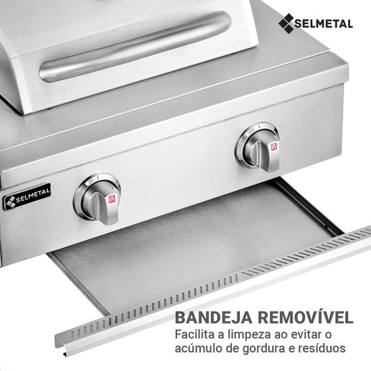 Churrasqueira a Gás Califórnia 2 queimadores AISI 304 - Selmetal - Coifas e Grills