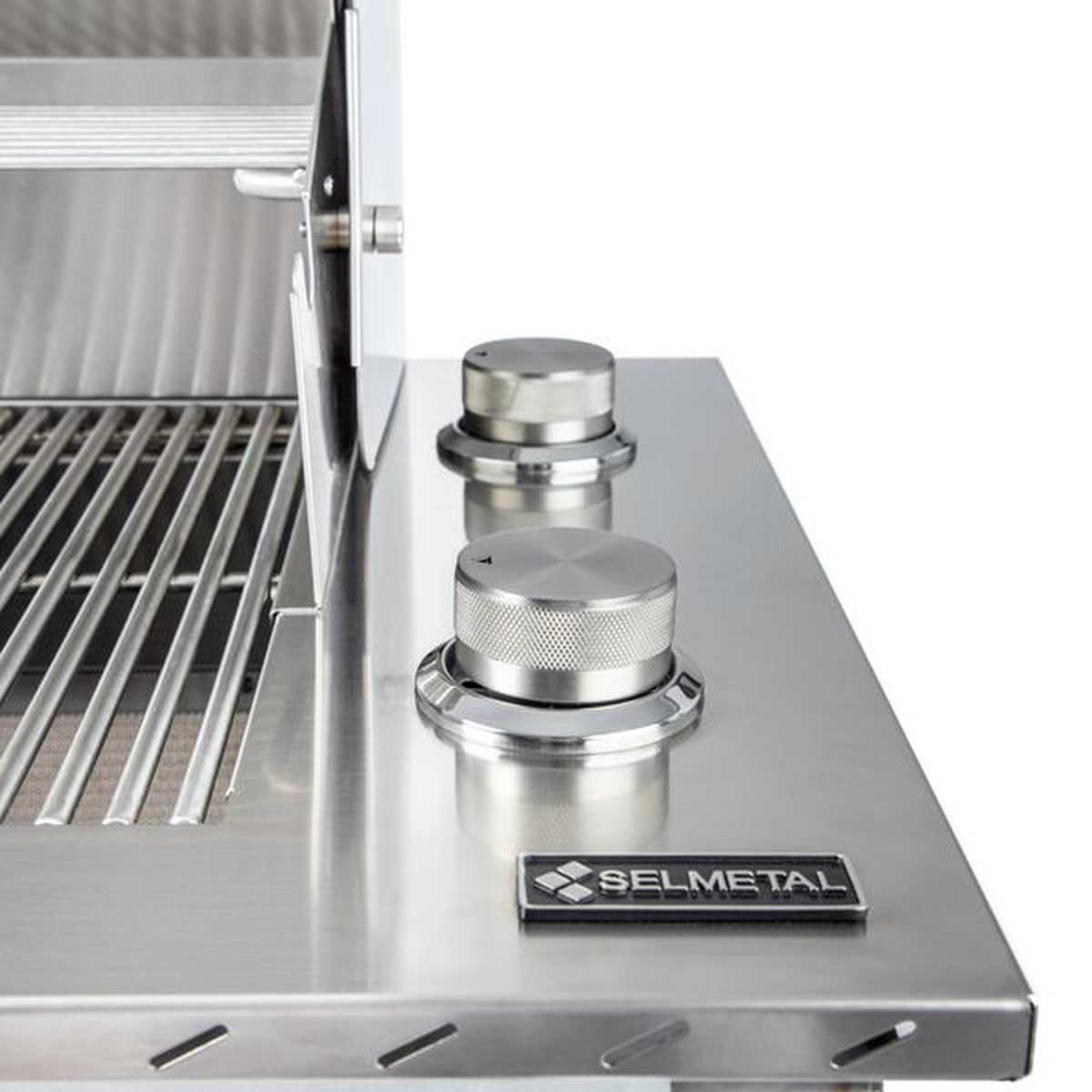 Churrasqueira a Gás Dallas 700 2 Queimadores Completa com Tampa AISI 304 - Selmetal - Coifas e Grills