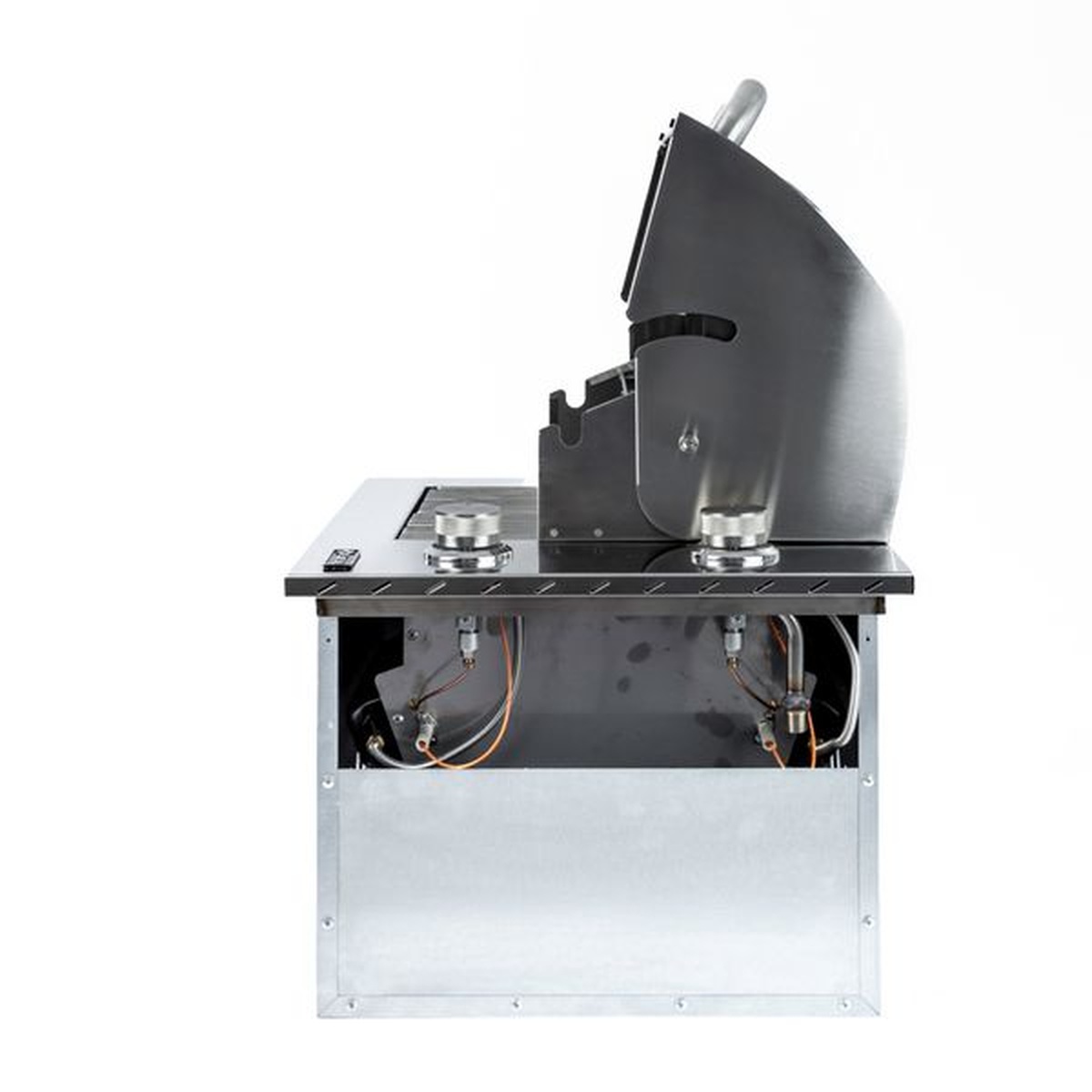 Churrasqueira a Gás Dallas 700 2 Queimadores Completa com Tampa AISI 304 - Selmetal - Coifas e Grills