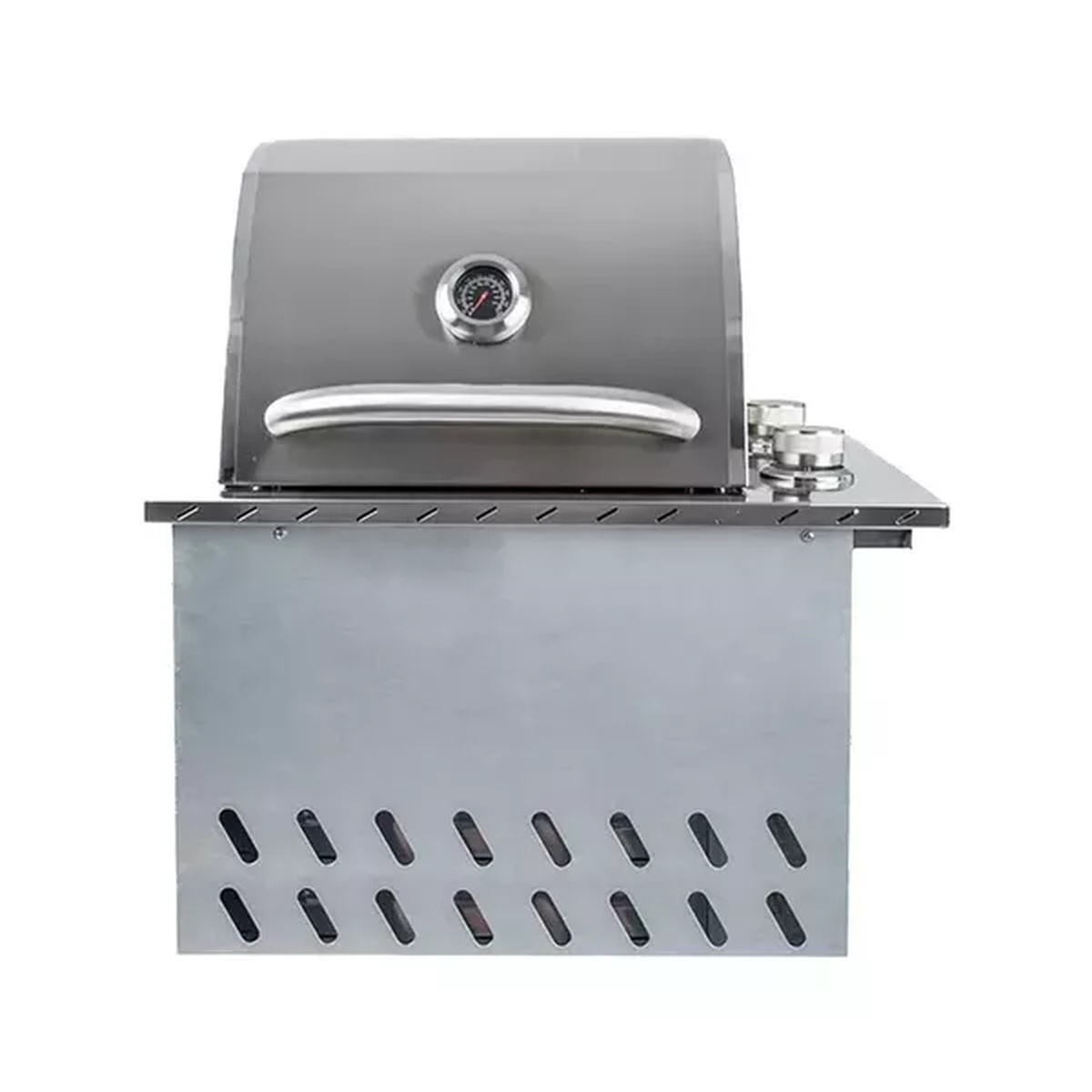 Churrasqueira a Gás Dallas 700 2 Queimadores Completa com Tampa AISI 304 - Selmetal - Coifas e Grills