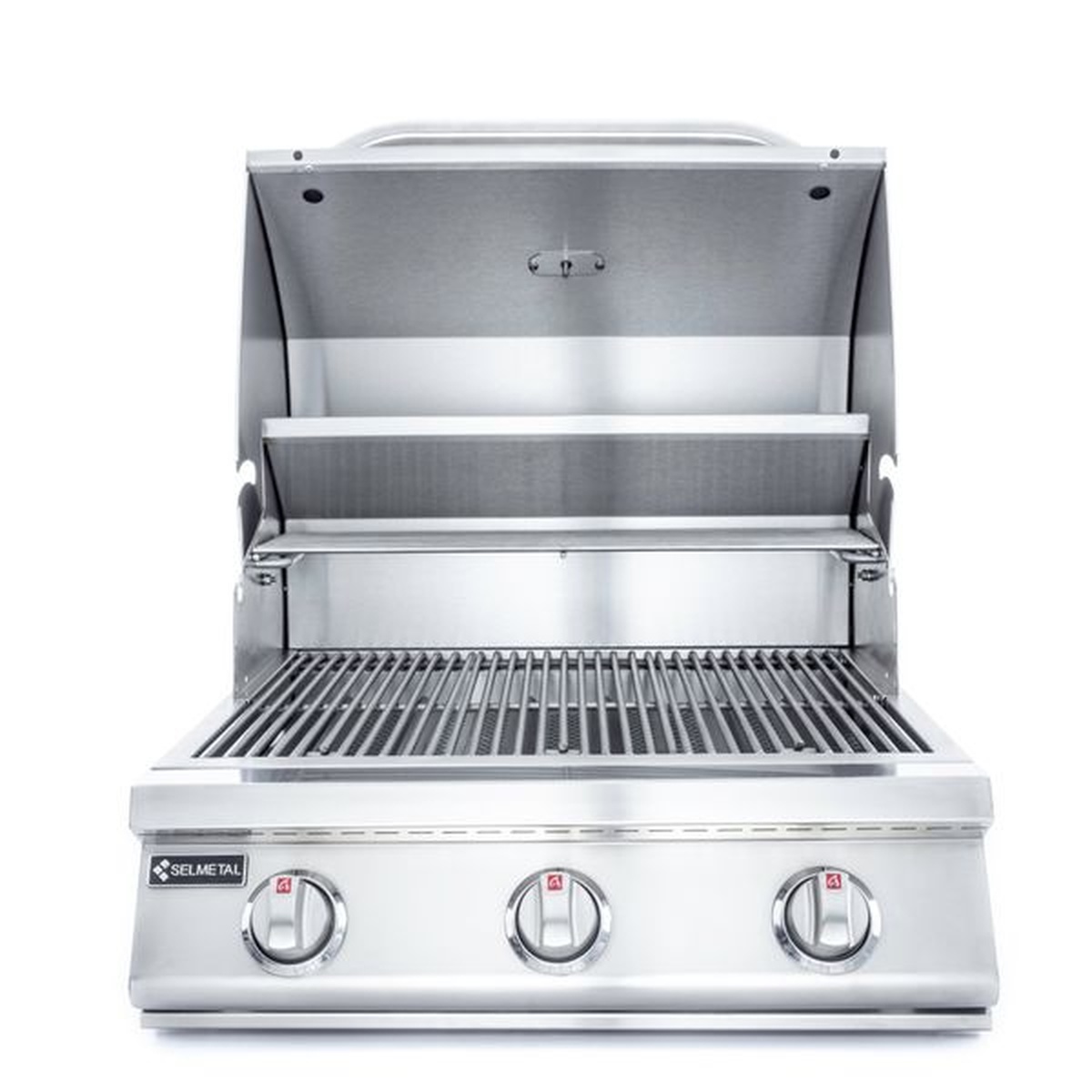 Churrasqueira a Gás Houston 4 Queimadores Completa AISI 304 - Polida - Selmetal - Coifas e Grills