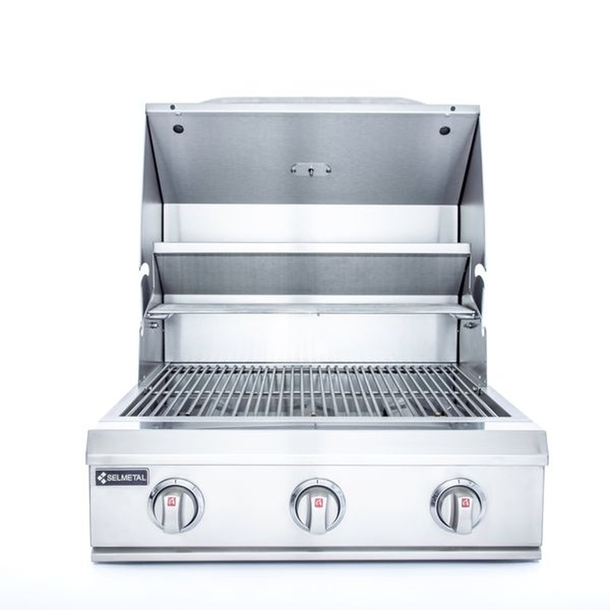 Churrasqueira a Gás Phoenix 4 Queimadores Completa AISI 304 - Polida - Selmetal - Coifas e Grills