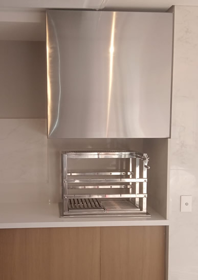 Coifa de Churrasqueira Box Inox 6 - Coifas e Grills