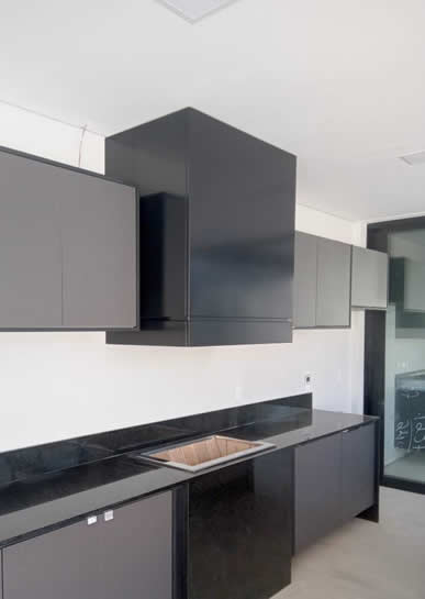 Coifa de Churrasqueira Box Preta 2 - Coifas e Grills