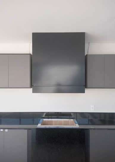 Coifa de Churrasqueira Box Preta 2 - Coifas e Grills