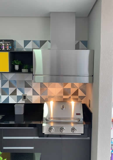 Coifa de Churrasqueira Box Slim 2 - Coifas e Grills