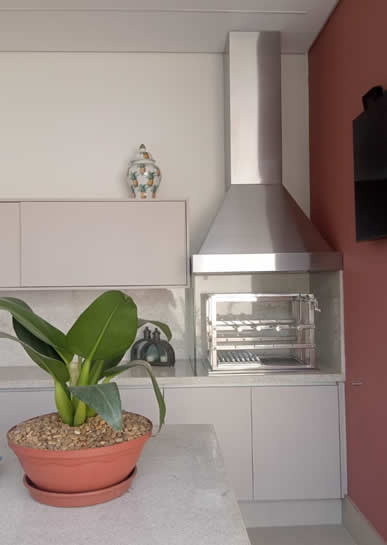 Coifa de Churrasqueira Piramidal Inox 5 - Coifas e Grills