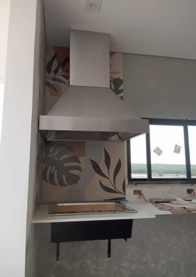 Coifa de Churrasqueira Piramidal Inox 7 - Coifas e Grills