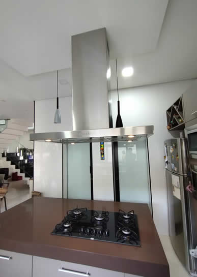 Coifa de Cozinha Slim Ilha 16 - Coifas e Grills