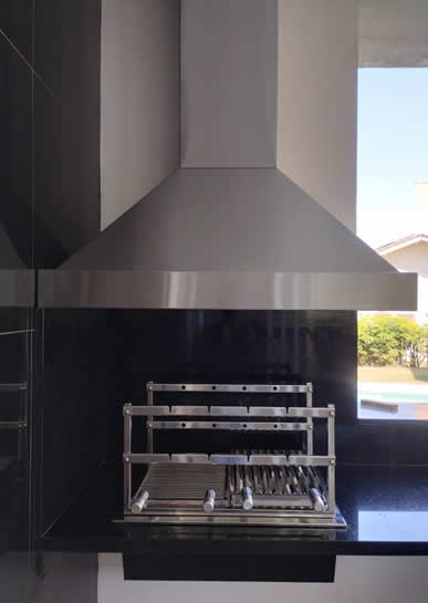 Coifa de Churrasqueira Piramidal Inox 3 - Coifas e Grills