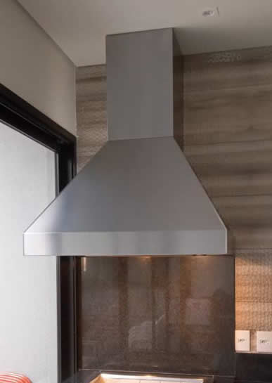 Coifa de Churrasqueira Piramidal Inox 4 - Coifas e Grills