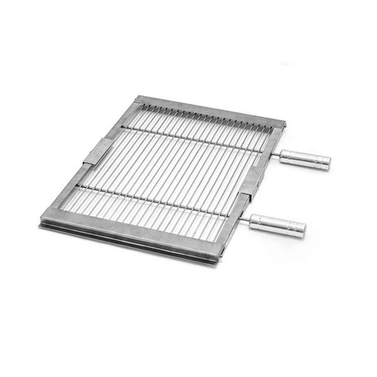 Grelha de Inox 304 Aramada Regulável com Abas 63/68,5cm - Jotas Grill - Coifas e Grills