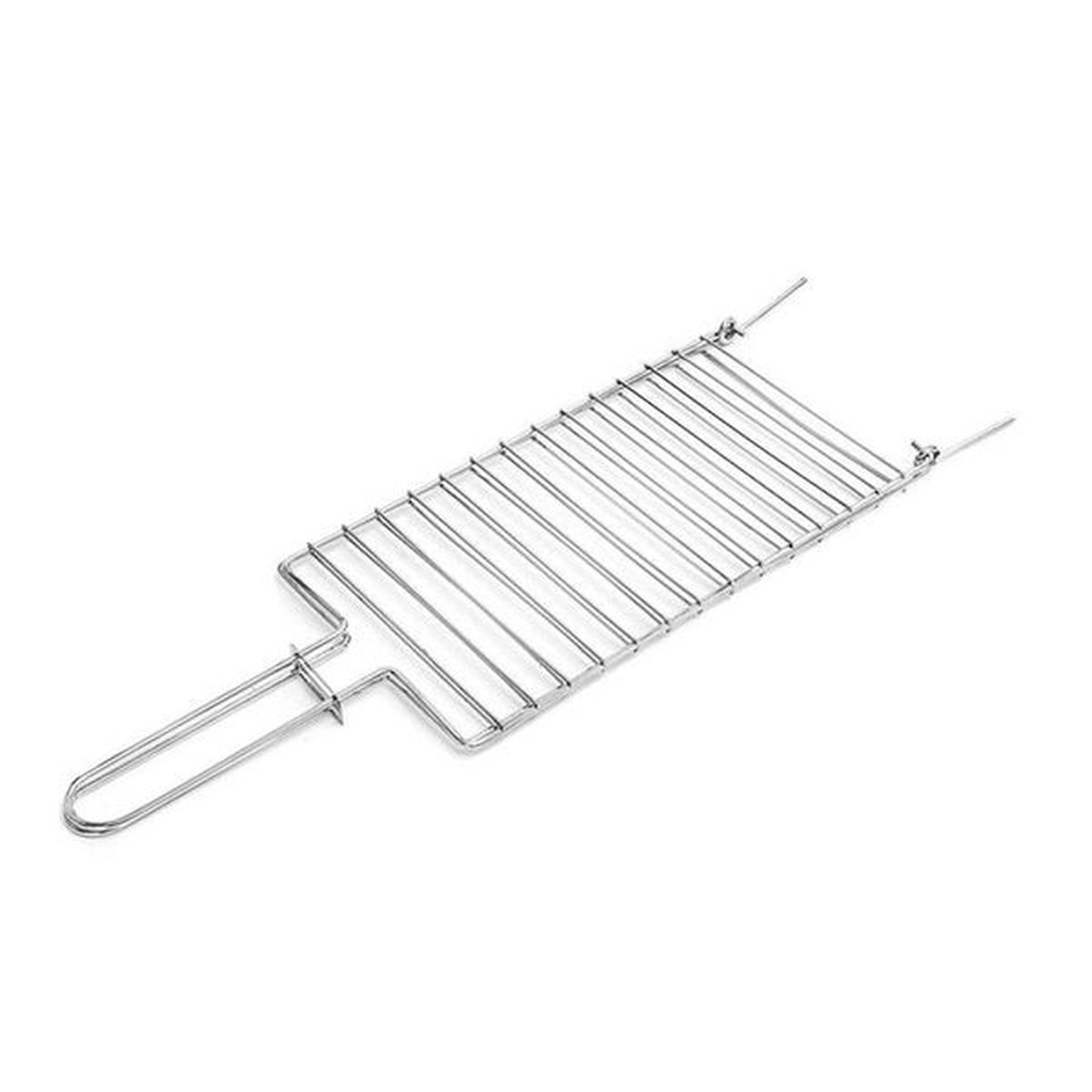 Grelha Dupla Reta Inox 24x35cm - Jotas Grill - Coifas e Grills