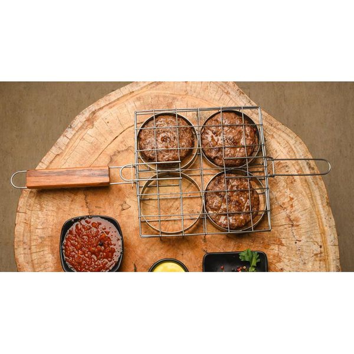 Grelha Inox para Hambúrguer - ArtMill - Coifas e Grills