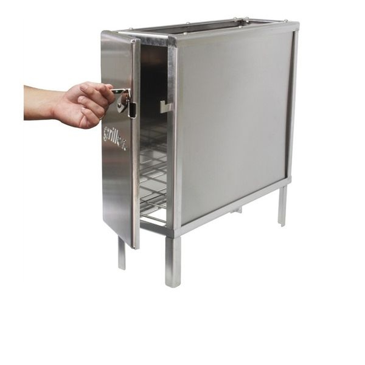 Kit Grillex Braseiro Ac e Firebox 2000 Pro Inox Com Parrilla 6 Inox - Giragrill - Coifas e Grills