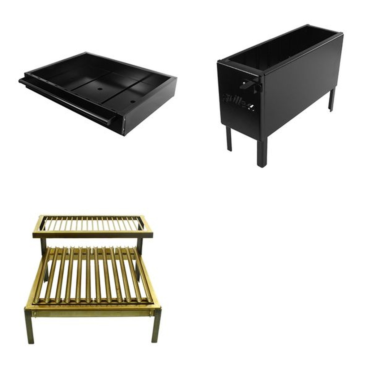 Kit Grillex Braseiro e Firebox 2000 Ac Com Parrilla 4 Ac - Giragrill - Coifas e Grills