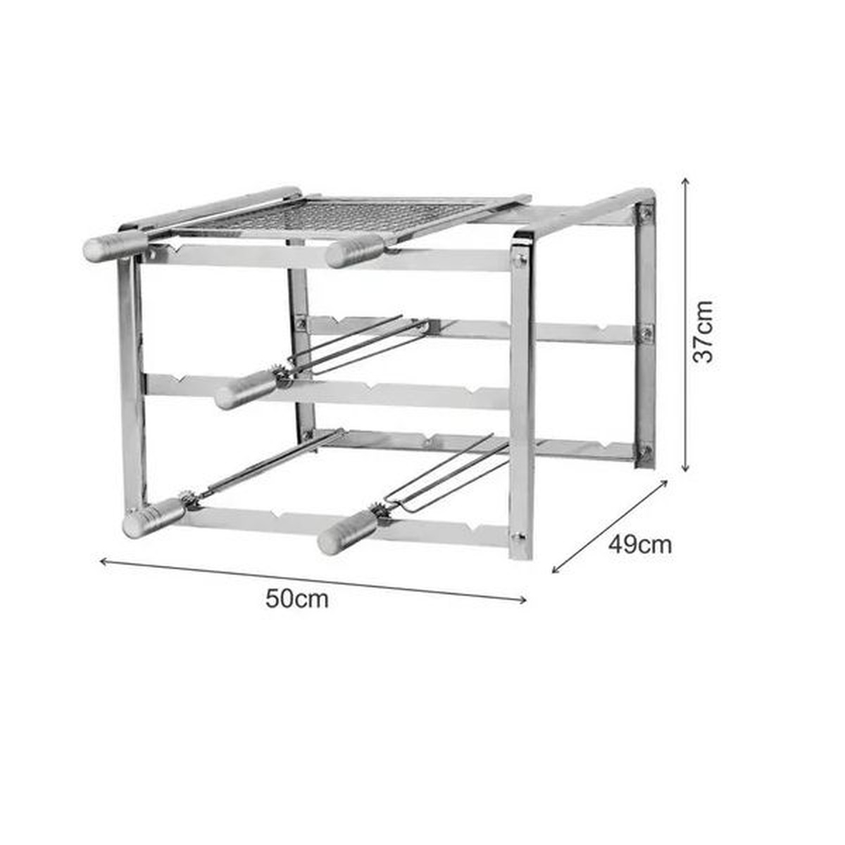 Kit Suporte 1004 Em Inox Premium - Giragrill - Coifas e Grills
