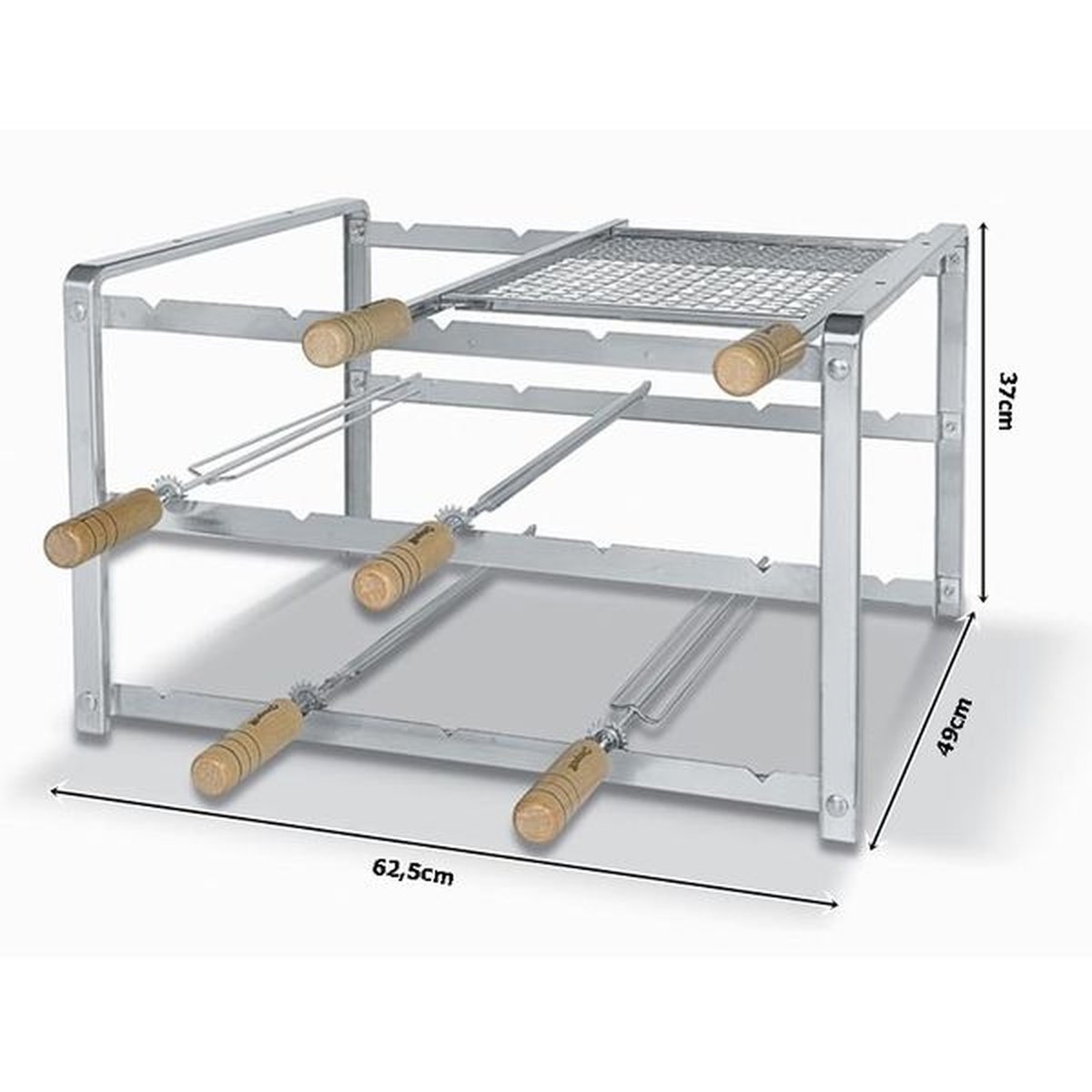 Kit Suporte 1005 Em Inox - Giragrill - Coifas e Grills