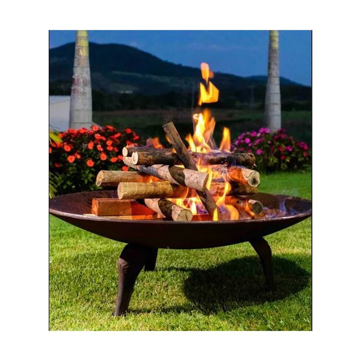 Lareira 60cm para Jardim Ferro Fundido Preta - Libaneza - Coifas e Grills