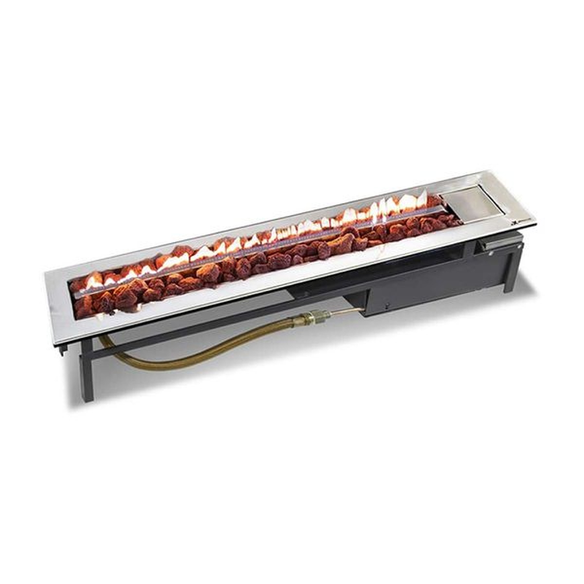 Lareira a Gás Modelo Stile 100cm - Jx Metais - Coifas e Grills