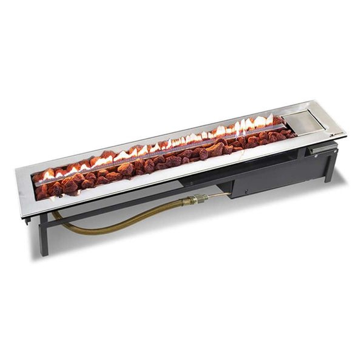 Lareira a Gás Modelo Stile 160cm - Jx Metais - Coifas e Grills