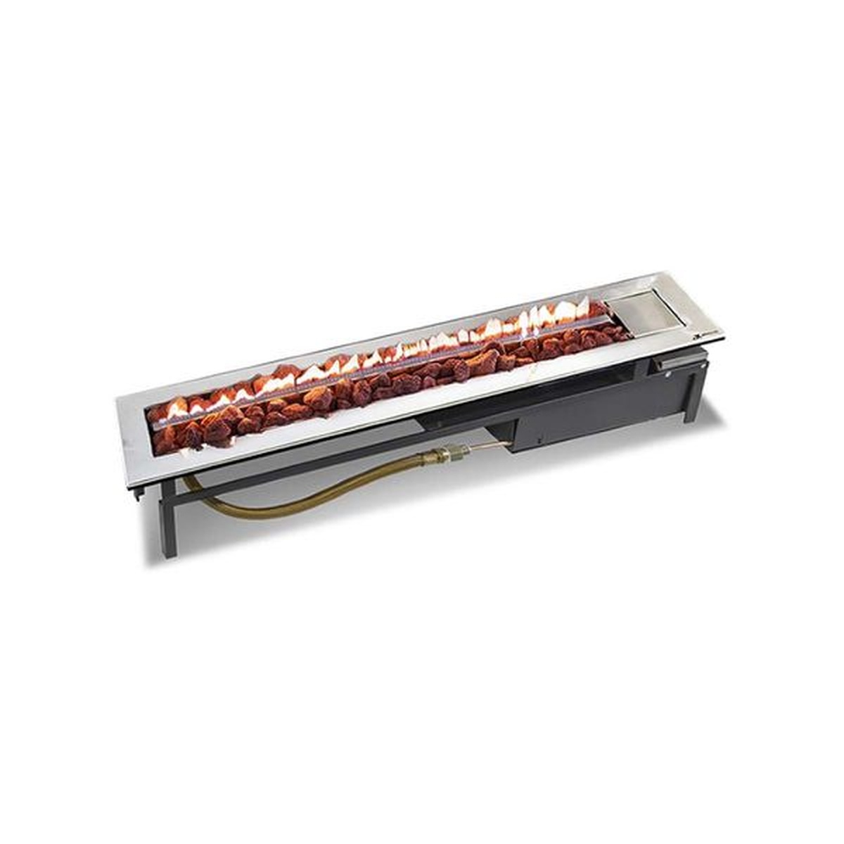 Lareira a Gás Modelo Stile 70cm - Jx Metais - Coifas e Grills