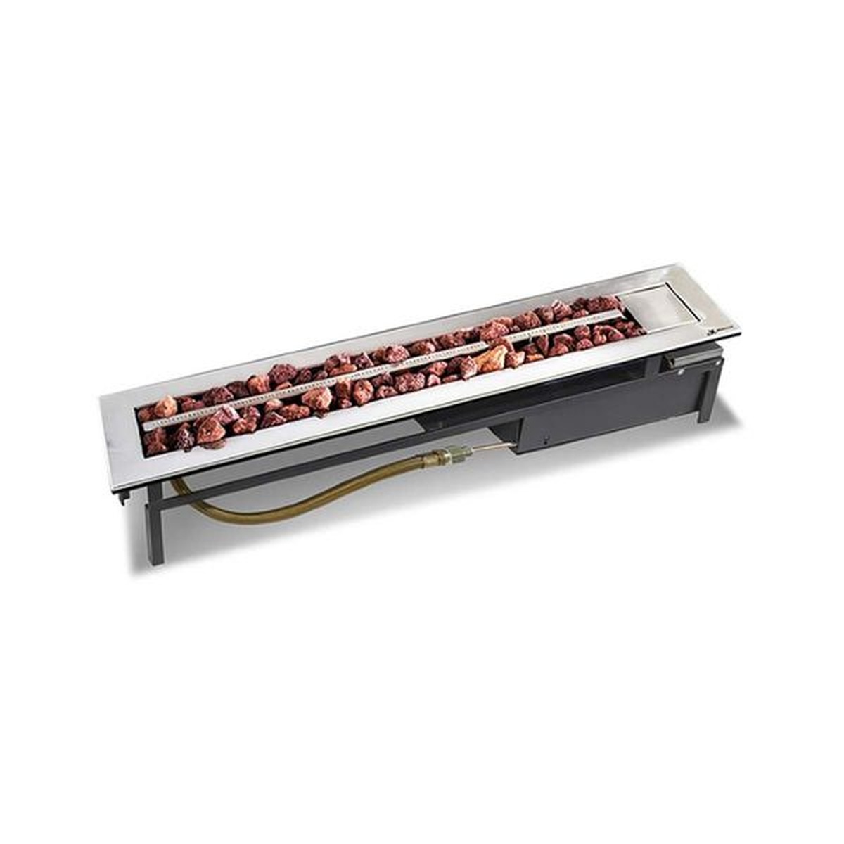 Lareira a Gás Modelo Stile 80cm - Jx Metais - Coifas e Grills