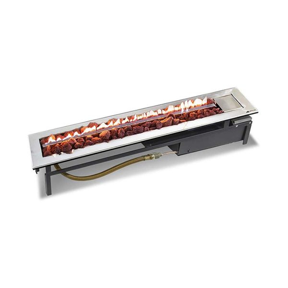 Lareira a Gás Modelo Stile 90cm - Jx Metais - Coifas e Grills