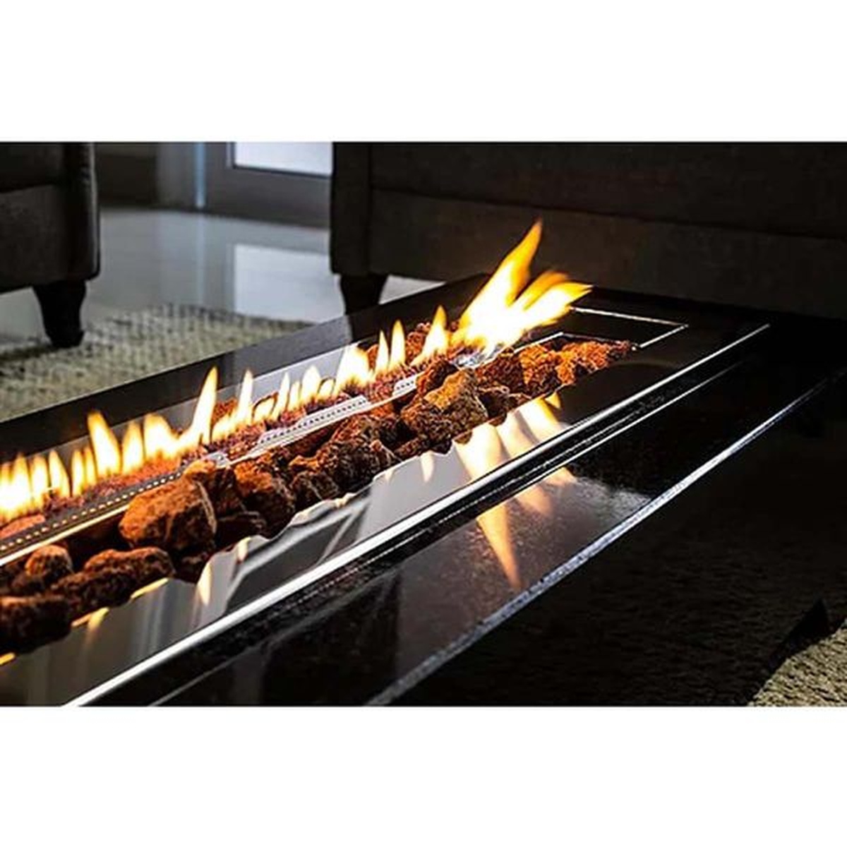 Lareira a Gás Modelo Stile 90cm - Jx Metais - Coifas e Grills