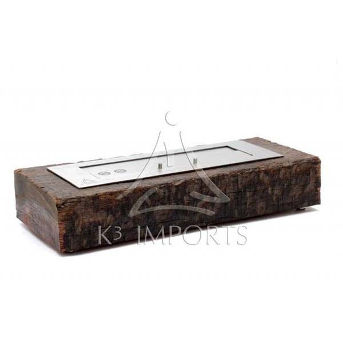 Lareira Ecológica À Álcool (Etanol) Modelo Loa De 58cm Com Queimador De 46cm - K3 Imports - Coifas e Grills