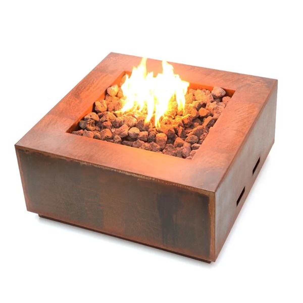 Lareira Fire Pit Á Gás Para Área Externa Tenerife Corten - K3 Imports - Coifas e Grills