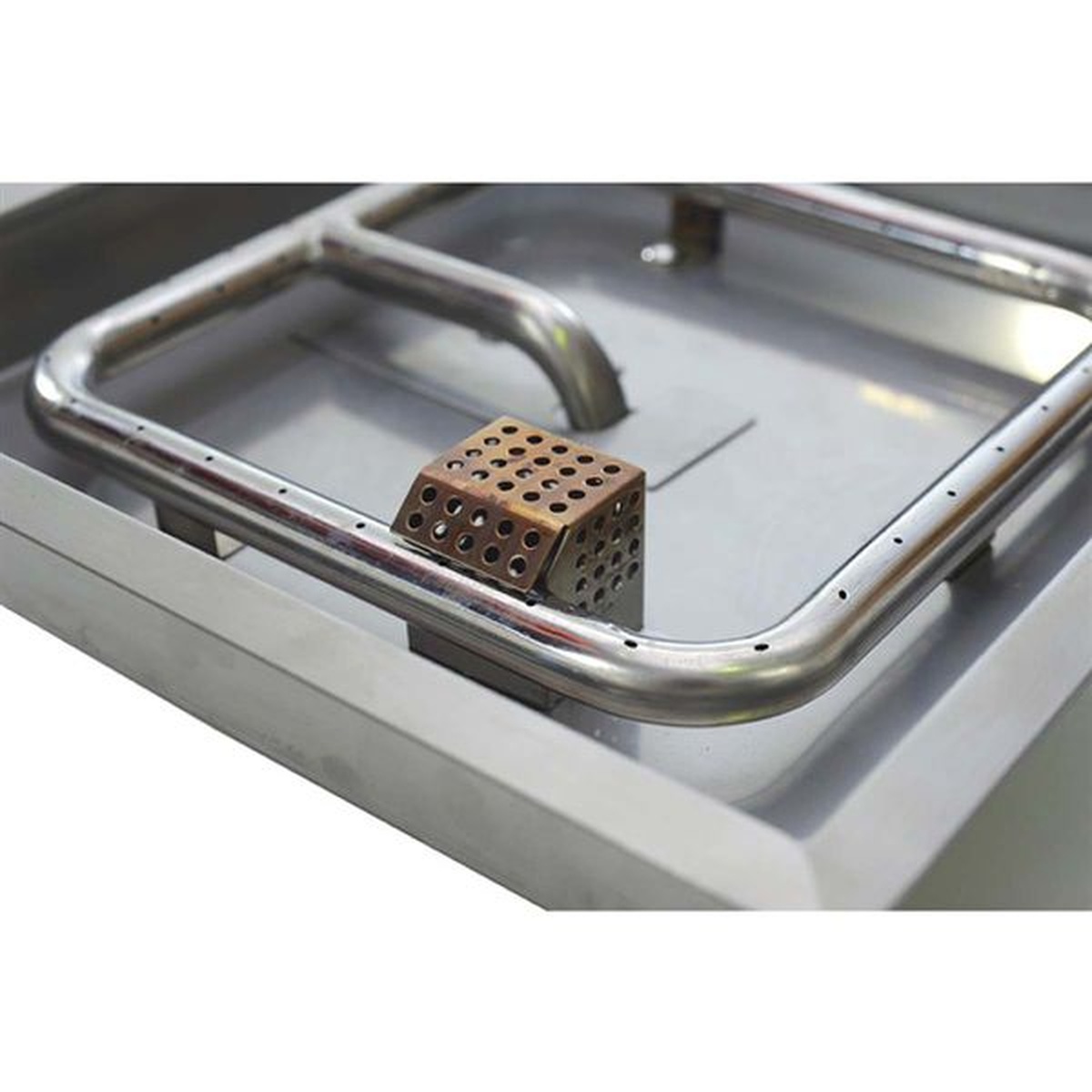 Lareira Fire Pit a Gás Para Áreas Externas - Quadrado 13 - Coifas e Grills