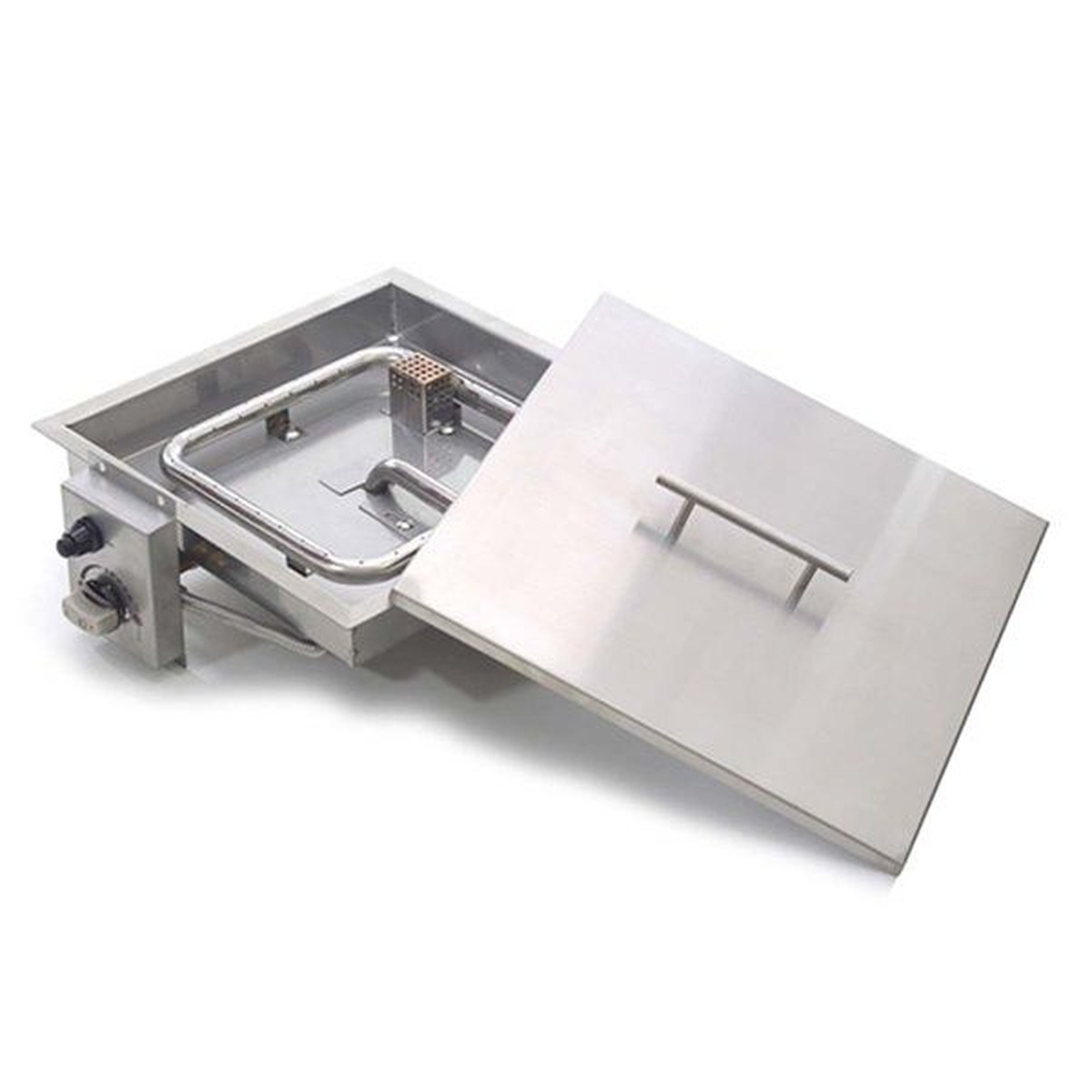 Lareira Fire Pit a Gás Para Áreas Externas - Quadrado 13 - Coifas e Grills