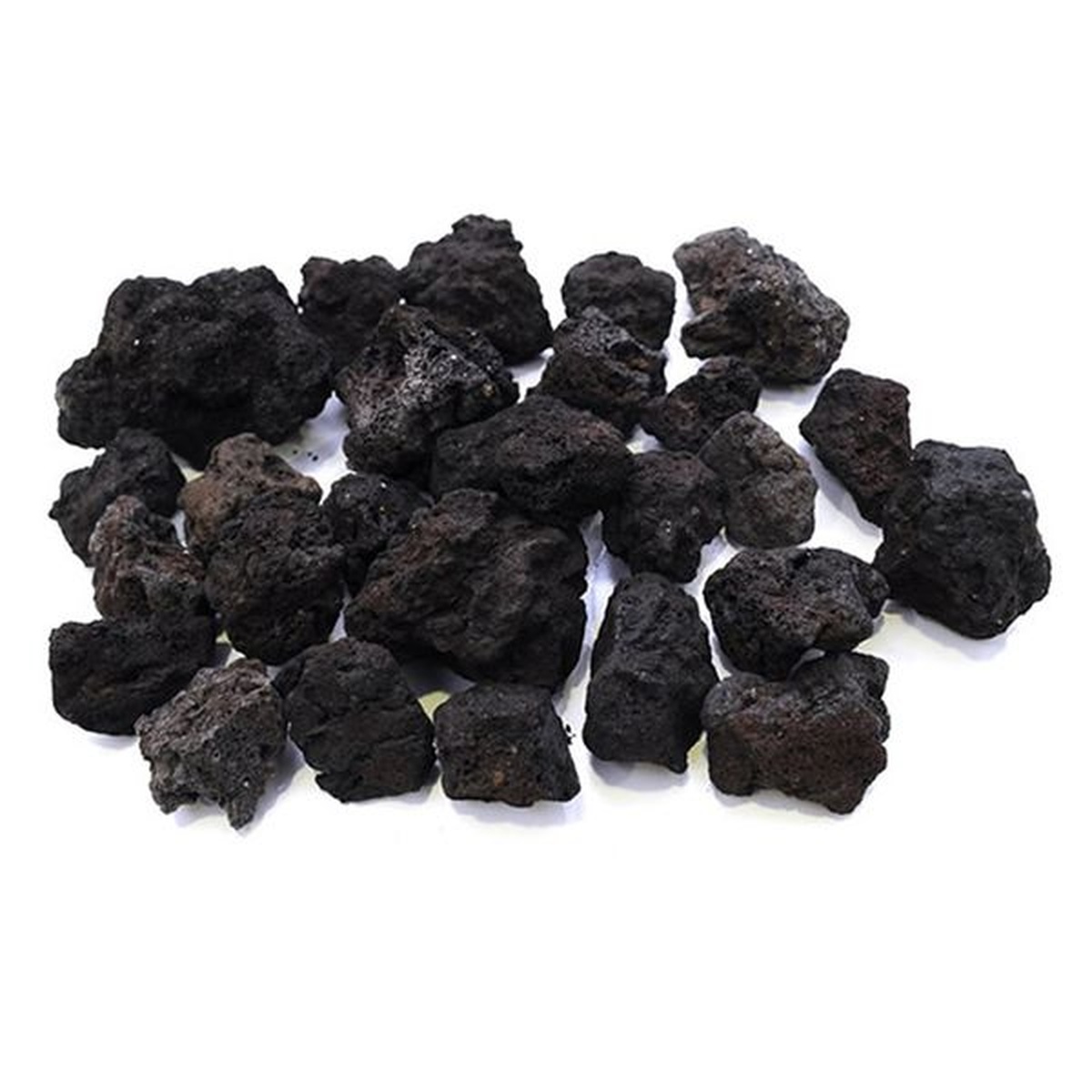 Pedra Vulcânica Preta Para Lareira Ou Churrasqueira Pacote 2kg - Coifas e Grills