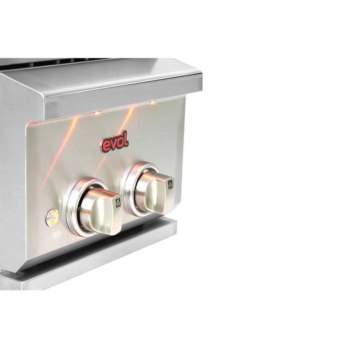 Side Burner à Gás 2 Queimadores Tripla-Chama - Evol - Coifas e Grills