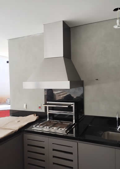 Suporte Grelhas Flutuantes Sob Medida - 02 - Coifas e Grills