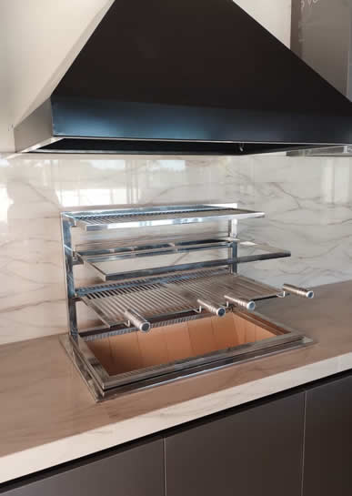 Suporte Grelhas Flutuantes Sob Medida - 03 - Coifas e Grills