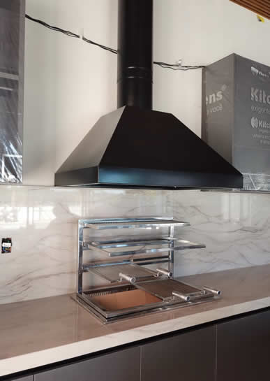 Suporte Grelhas Flutuantes Sob Medida - 03 - Coifas e Grills