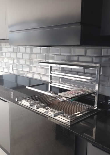 Suporte Grelhas Flutuantes Sob Medida - 05 - Coifas e Grills