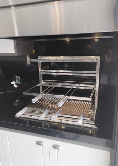 Suporte Grelhas Flutuantes Sob Medida - 08 - Coifas e Grills