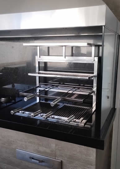 Suporte Grelhas Flutuantes Sob Medida - 13 - Coifas e Grills