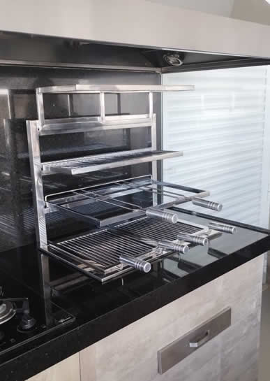 Suporte Grelhas Flutuantes Sob Medida - 13 - Coifas e Grills