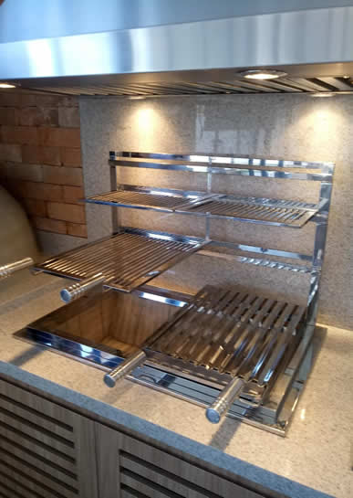 Suporte Grelhas Flutuantes Sob Medida - 14 - Coifas e Grills