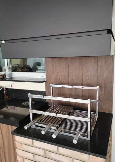 Suporte Plus Fixo Grill Plus Sob Medida - 02 - Coifas e Grills
