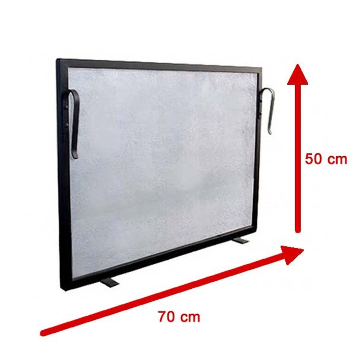 Tela Para Lareira Em Ferro - 70x50 Cm - ELZ - Coifas e Grills